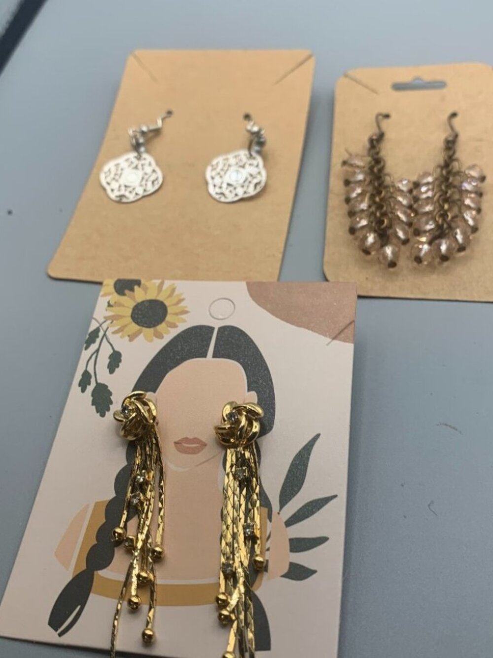 3ct Stylish Colorful Dangling Earrings
